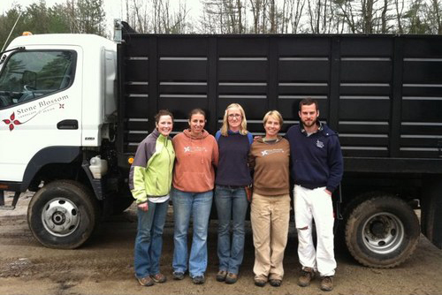Stone Blossom Landcape & Design Organic landscaping crew at Stone Blossom Landscape & Design