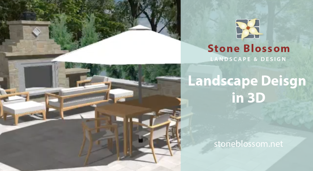 Stone Blossom Landscape design in 3D