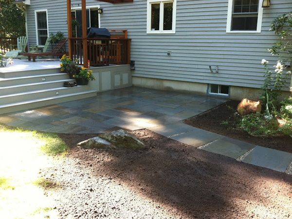 Contoocook landscape after hiring andscaping contractor Stone Blossom