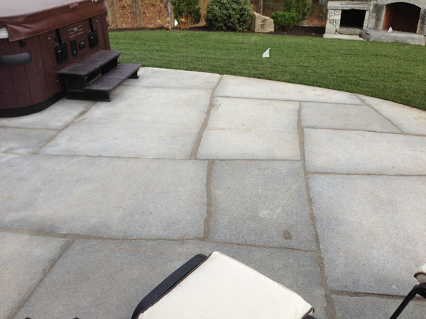 Custom granite patio in Bedford NH