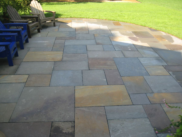 Full color stone patio in Bedford NH