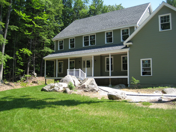 Landscape design for new home in Concrd NH before