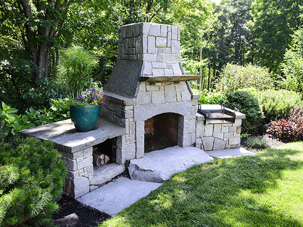 Outdoor Fireplaces Kitchens, Outdoor Fireplace Landscape Design