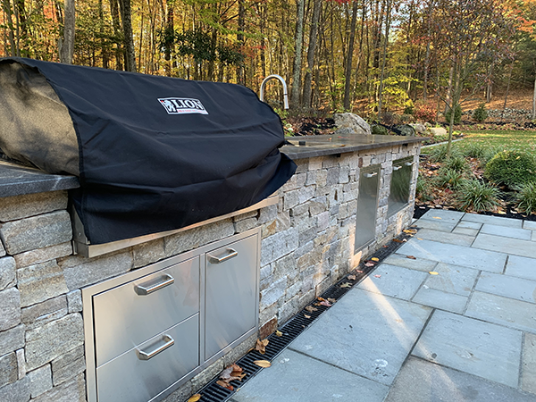 Stone Blossom outdoor kitchen and patio